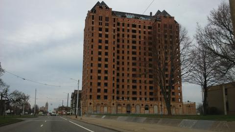 Old, abandoned building in Detroit