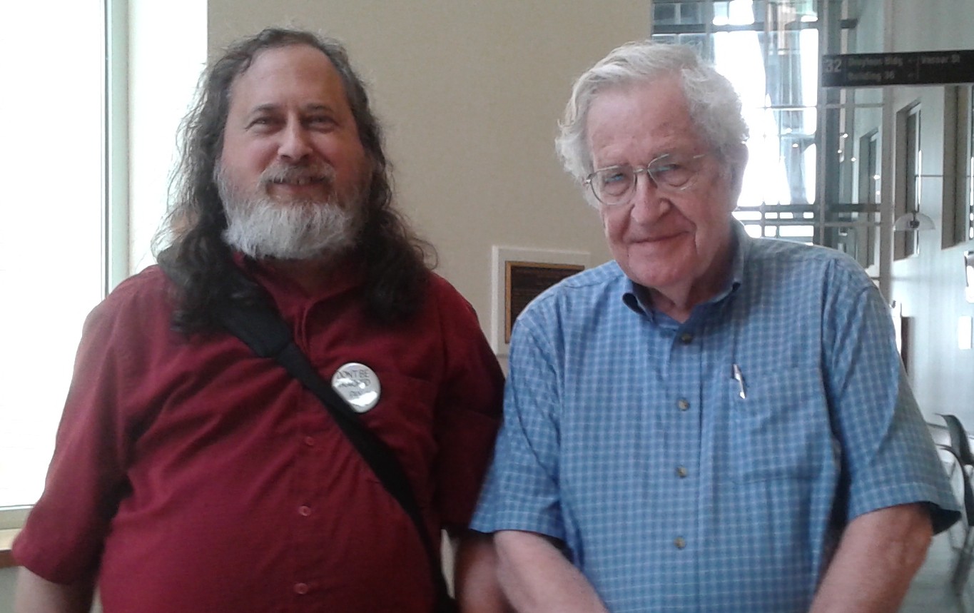 Richard Stallman and Noam Chomsky