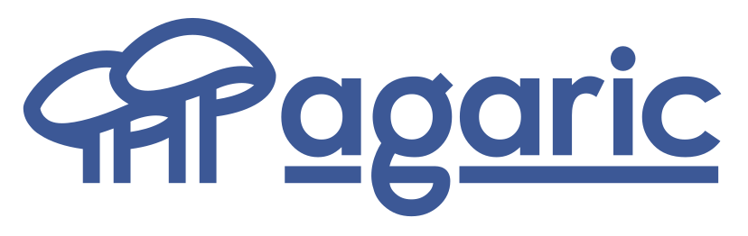 Agaric logo to the left of the agaric wordmark.