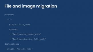 Code snippet for file entity migration