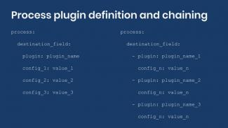 Syntax for process plugin definition and chaining