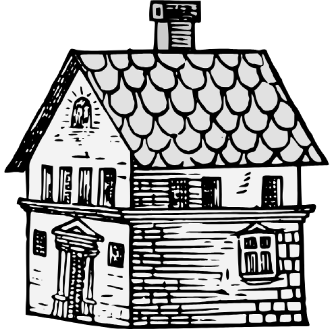An illustration of a house